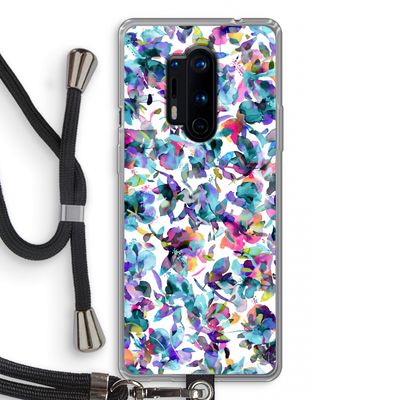Hibiscus Flowers: OnePlus 8 Pro Transparant Hoesje met koord