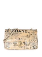 CHANEL Pre-Owned sac porté épaule Double Flap médium (2015/2016) - Tons neutres