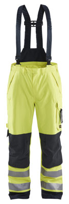 Blåkläder Multinorm shell werkbroek 18811532 | High-Vis Geel/Marineblauw | Maat S - 7330509783955