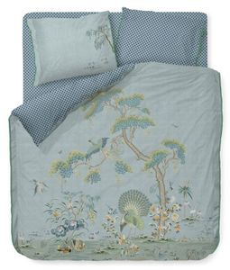 PiP Studio Dekbedovertrek Japonica - Blue-1-persoons (140 x 200/220 cm)