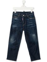 DSQUARED2 KIDS jean droit à effet délavé - Bleu