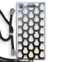 Uilen: Sony Xperia XZ1 Transparant Hoesje met koord