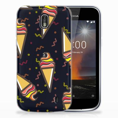 Nokia 1 | Siliconen Case | Icecream
