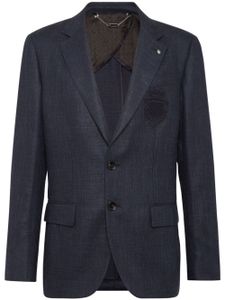 Billionaire blazer boutonné à patch logo - Bleu