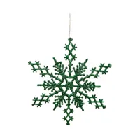 Kerstornament Sneeuwvlok Groen 1st