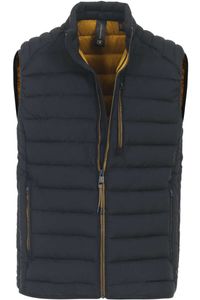 Casa Moda Regular Fit Outdoor vest blauw/geel, Effen