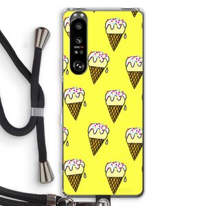 Isjes: Sony Xperia 1 III Transparant Hoesje met koord