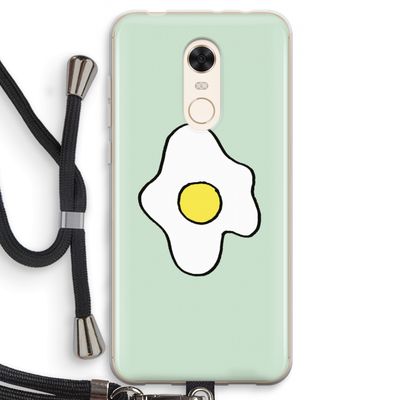 Spiegelei: Xiaomi Redmi 5 Transparant Hoesje met koord