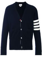 Thom Browne cardigan en cachemire à col v - Bleu