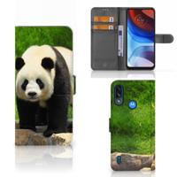 Motorola Moto E7i Power | E7 Power | Telefoonhoesje | Met pasjeshouder | Panda
