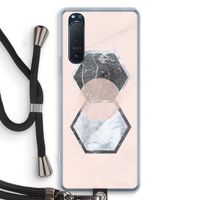 Creatieve toets: Sony Xperia 5 II Transparant Hoesje met koord