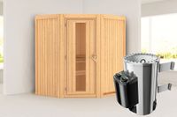 Karibu | Tonja Sauna | Energiesparende Deur | Kachel 3,6 kW Geïntegreerde Bediening - thumbnail