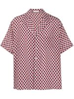 Valentino Garavani chemise en soie à motif abstrait - Rouge