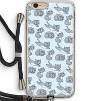 Poezen: iPhone 6 PLUS / 6S PLUS Transparant Hoesje met koord