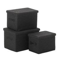 Kela - Rimossa Mand Set van 3 Stuks - Zwart - Kela