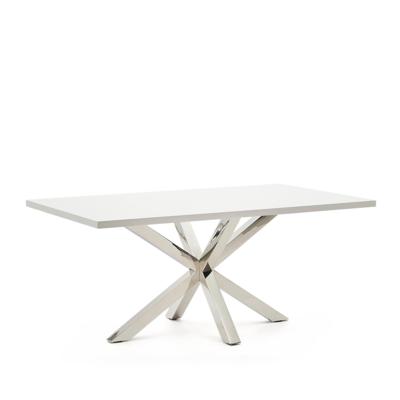 Kave Home Eettafel 'Argo' Melamine, 180 x 100cm, kleur Wit
