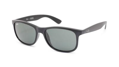 0RB4202 606971 55 Zon Mat Zwart