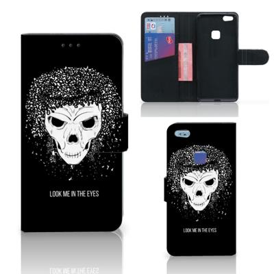 Telefoonhoesje met Naam Huawei P10 Lite Skull Hair Telefoonhoesje met Naam Huawei P10 Lite Skull Hair