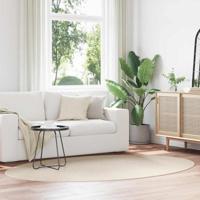 VidaXL Vloerkleden ovaal huarte beige 160 x 230 cm 100% polyester