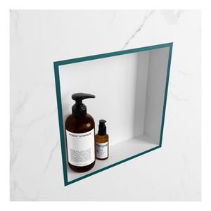 Wandnis Solid Surface Easy | In- en opbouw | 30x30x8 cm | 1 vak | Smag/Talc