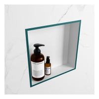 Wandnis Solid Surface Easy | In- en opbouw | 30x30x8 cm | 1 vak | Smag/Talc
