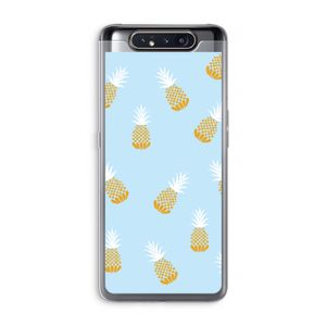 Ananasjes: Samsung Galaxy A80 Transparant Hoesje