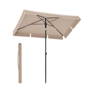 Opvouwbare parasol voor balkon, Taupe / 230 x 150 cm