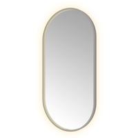 Hotbath &More Mirrors Oval LED Badkamerspiegel - Ovaal - 120 x 60 cm - Geborsteld Gunmetal