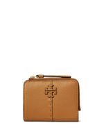 Tory Burch portefeuille McGraw à design pliant - Marron