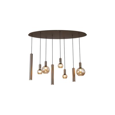 Searchlight Design hanglampLyon amber glas - 76318-8LT