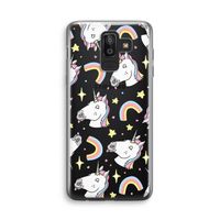 Rainbow Unicorn: Samsung Galaxy J8 (2018) Transparant Hoesje