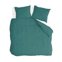 Dekbedovertrek Katoen Go Velvet Groen Effen 200x200 Cm Byrklund - Dekbed-Discounter.nl