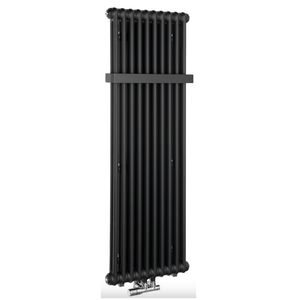 Designradiator Sapho Fede 150x49 cm Mat Zwart