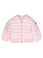 Moncler Enfant veste matelassée Ter à patch logo - Rose