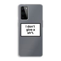Don't give a shit: OnePlus 9 Pro Transparant Hoesje