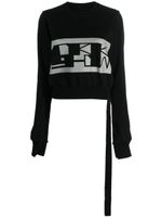 Rick Owens DRKSHDW pull à motif en intarsia - Noir - thumbnail