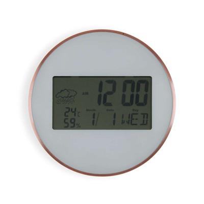 Muurklok Versa Wit Plastic Minimalist 2,8 x 25 x 25 cm