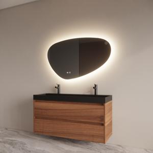 Badmeubelset BWS Riga Met Lako Wastafel Zwart 120 cm Walnoot Boss & Wessing