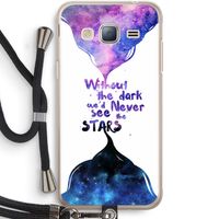 Stars quote: Samsung Galaxy J3 (2016) Transparant Hoesje met koord