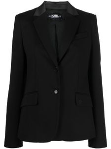 Karl Lagerfeld blazer Punto à simple boutonnage - Noir