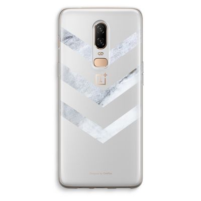 Marmeren pijlen: OnePlus 6 Transparant Hoesje