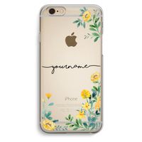 Gele bloemen: iPhone 6 / 6S Transparant Hoesje