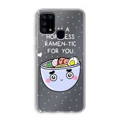 I'm A Hopeless Ramen-Tic For You: Samsung Galaxy M31 Transparant Hoesje