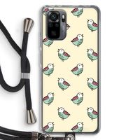 Vogeltjes: Xiaomi Redmi Note 10 Pro Transparant Hoesje met koord
