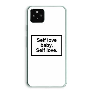 Self love: Google Pixel 5a 5G Transparant Hoesje