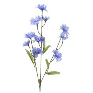 Korenbloem/centaurea - kunstbloemen - cyanus takken - paars - 55 cm - Kunstbloemen