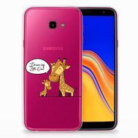 Samsung Galaxy J4 Plus (2018) Telefoonhoesje met Naam Giraffe
