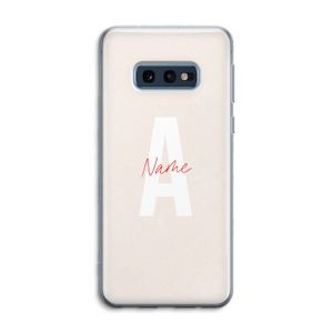 Strawberry Milkshake: Samsung Galaxy S10e Transparant Hoesje