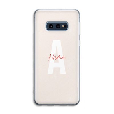 Strawberry Milkshake: Samsung Galaxy S10e Transparant Hoesje