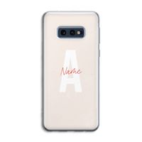 Strawberry Milkshake: Samsung Galaxy S10e Transparant Hoesje